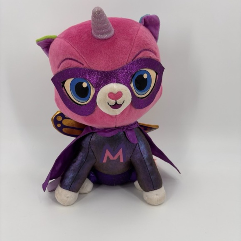 Rainbow‎ Butterfly Unicorn Kitty, Large Plush 14" Mighty Meow Felicity Plush Toy